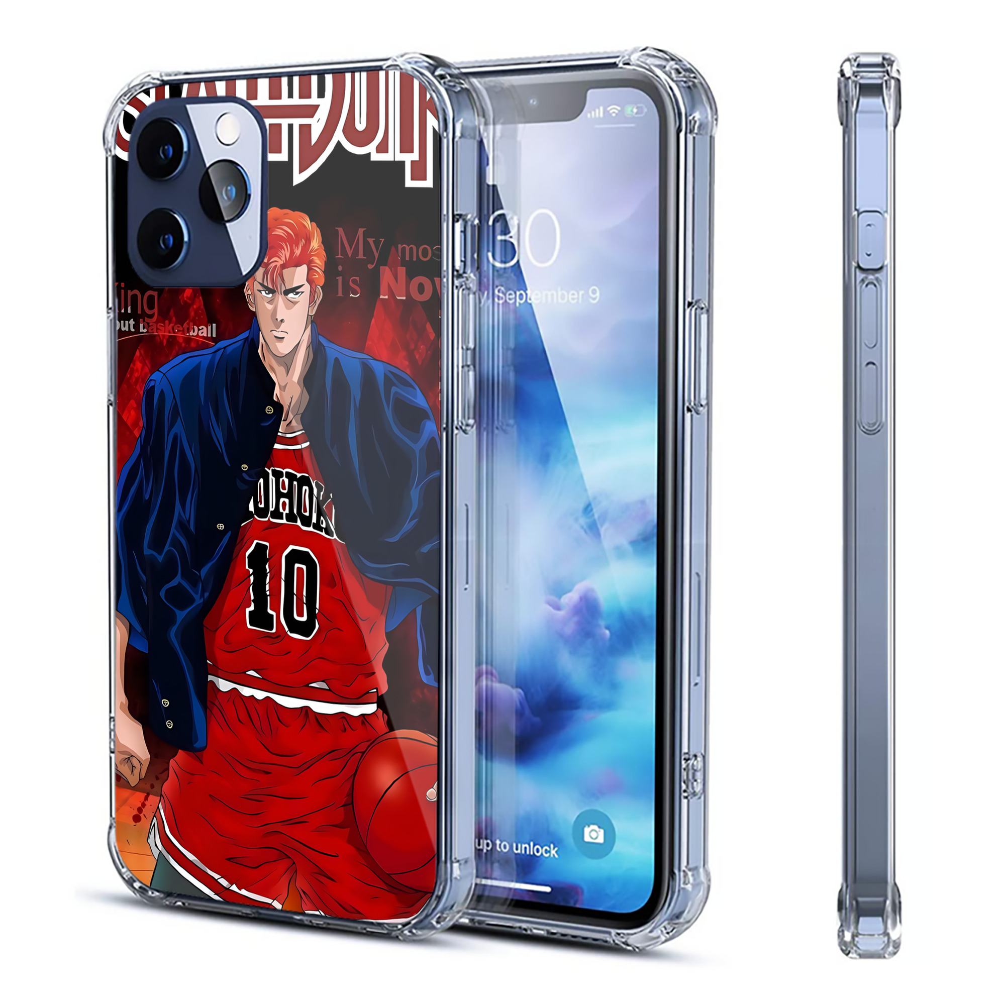 （画像用） SLAM DUNK／スラムダンク 【iPhone 12シリーズ対応】透明スマホケース（クリアソフトケース）